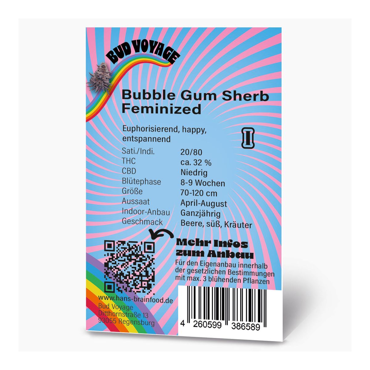 Hanfsamen Bubble Gum Sherb Feminisiert Bild 3
