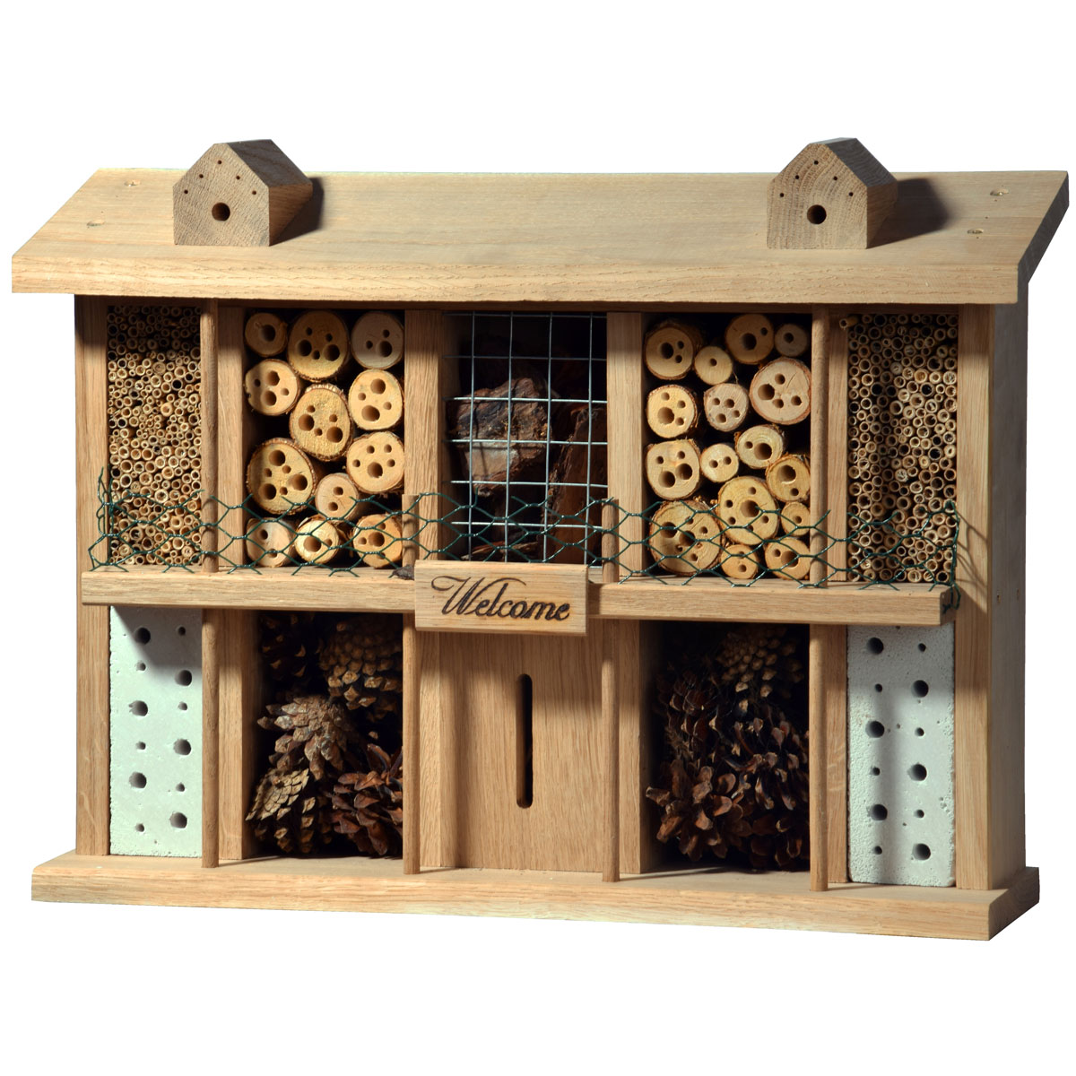 dobar Insektenhotel Landsitz Superior 47 x 34 x 12,5 cm natur