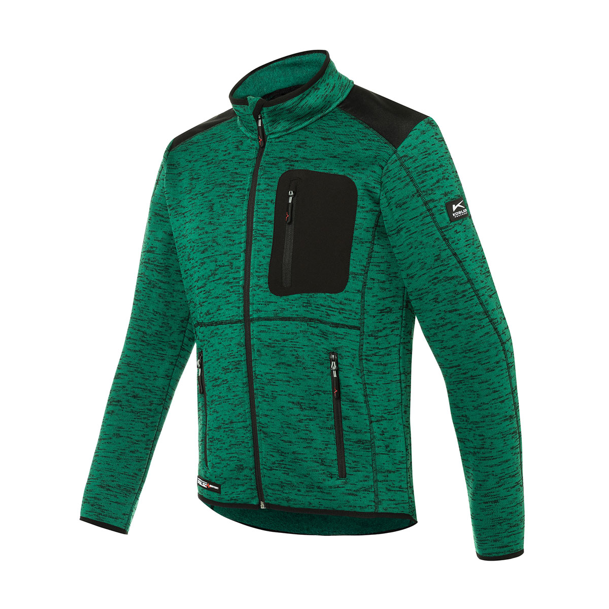 Kübler  Strickjacke PULSE DAILY moosgrün/schwarz Größe L Bild 3