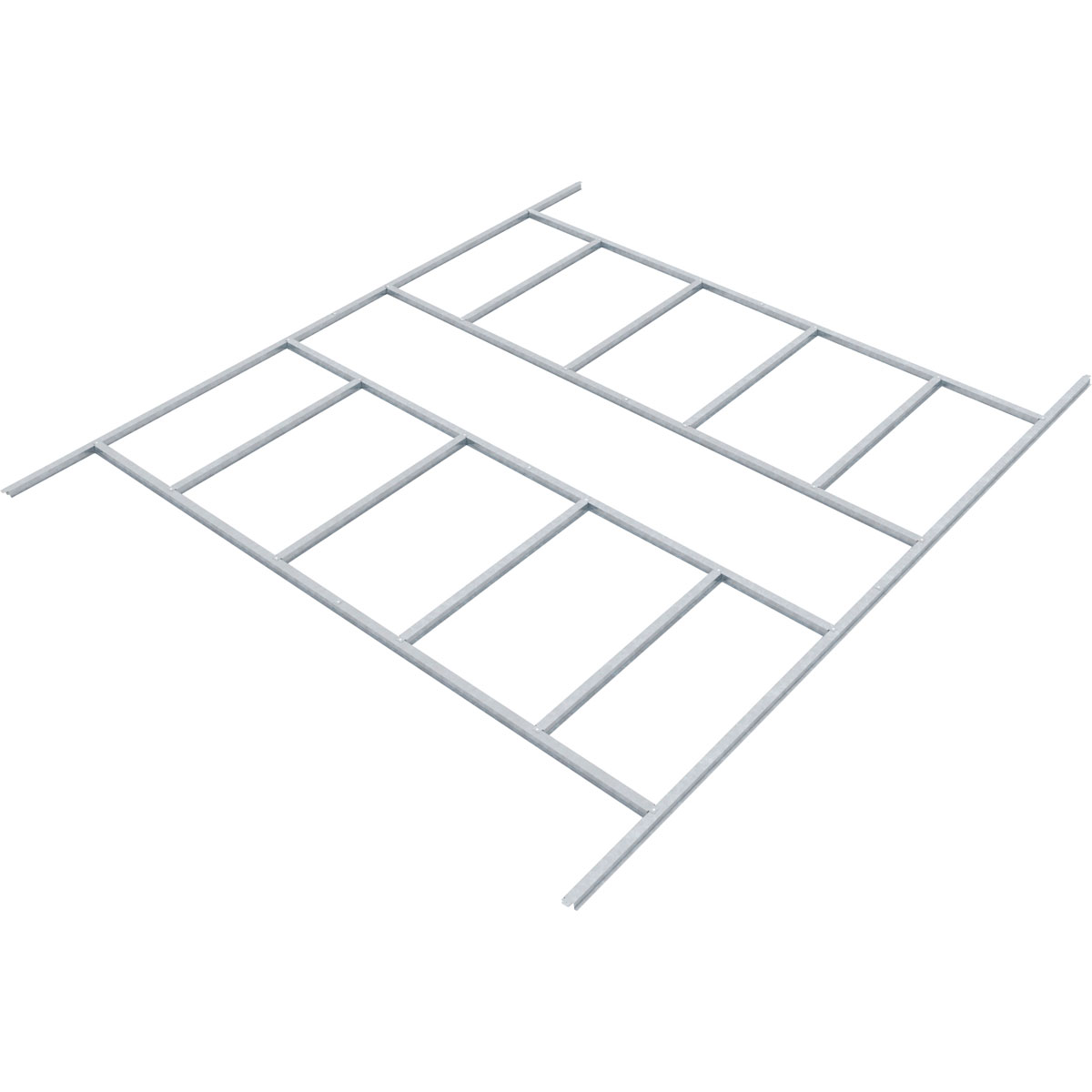Pergart Bodenfundament „Frankfurt II“, 309x352cm, silber