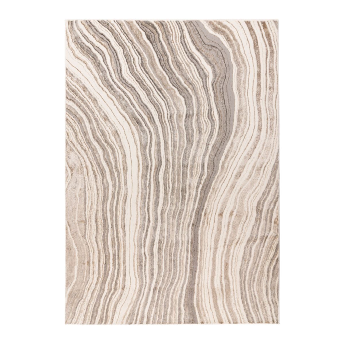 Chalk 225 Silber / Beige 120 x 170 cm