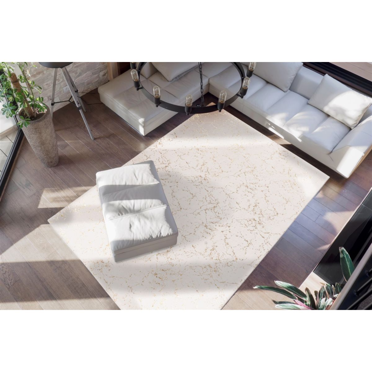 Bijou 225 Creme / Gold 80cm x 150cm Bild 2