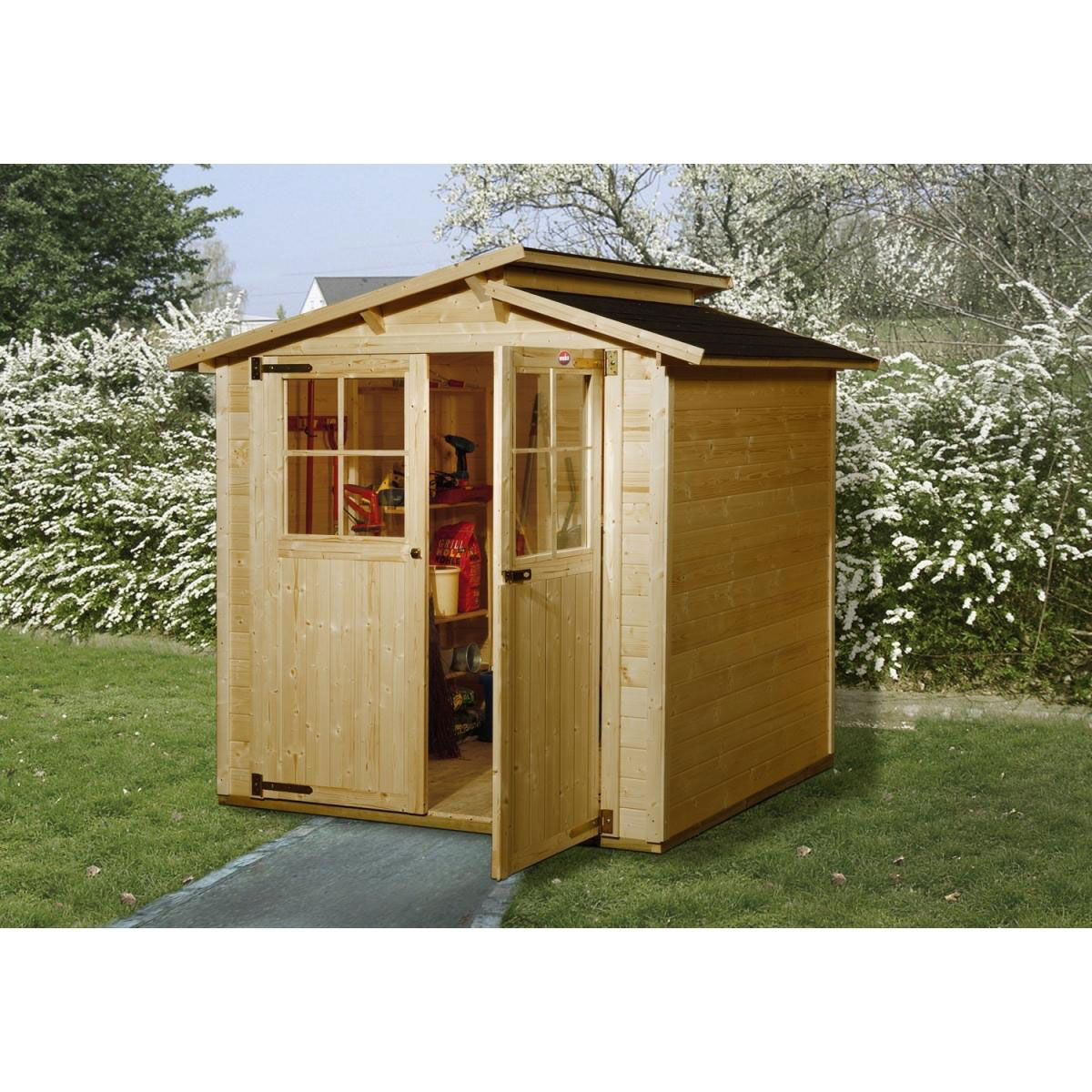 Weka Gartenhaus 323 Größe 1 225 x 171 x 221 cm Bild 1