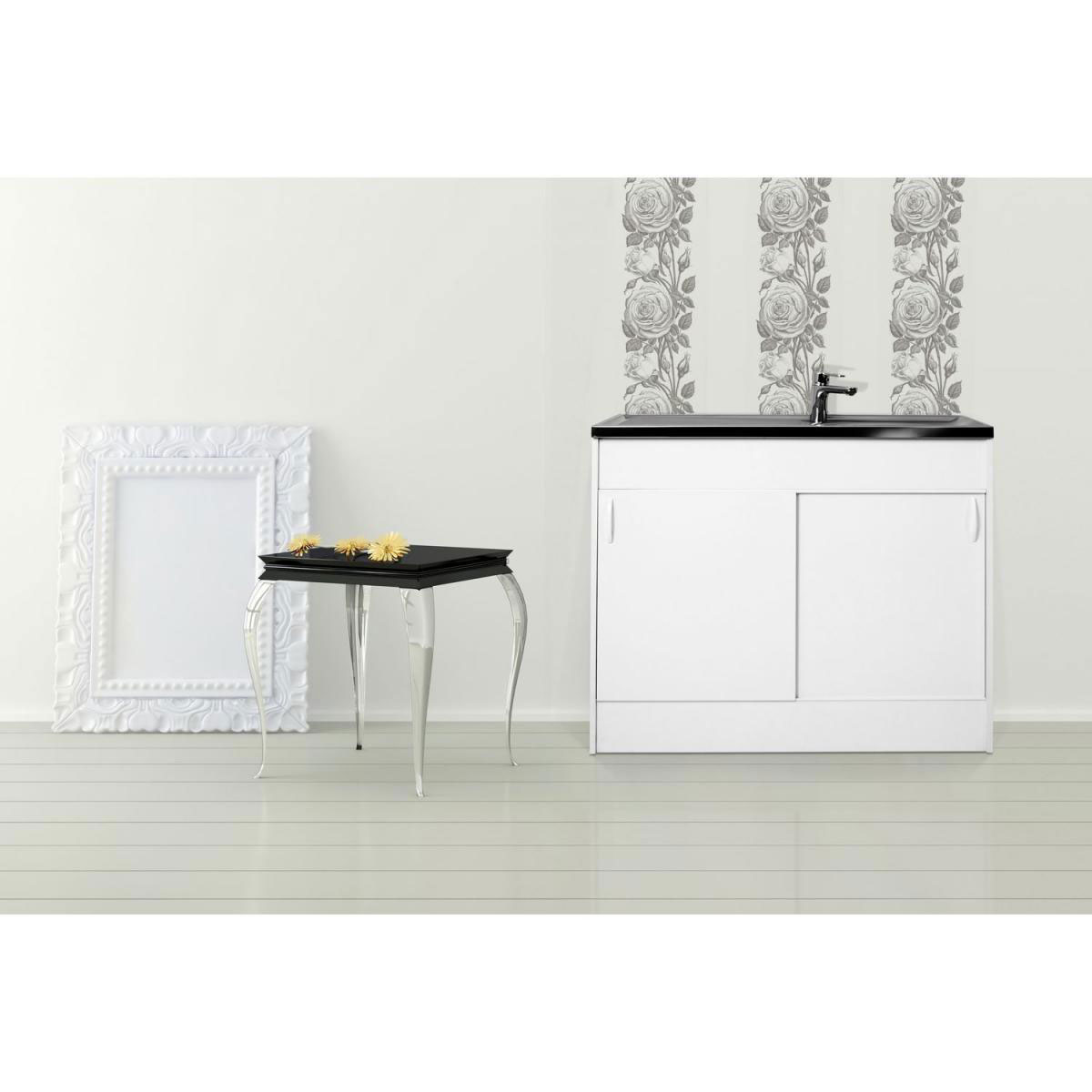 Respekta Samara Komplettspüle KS60S 100 x 60 cm Weiß / Weiß Bild 1