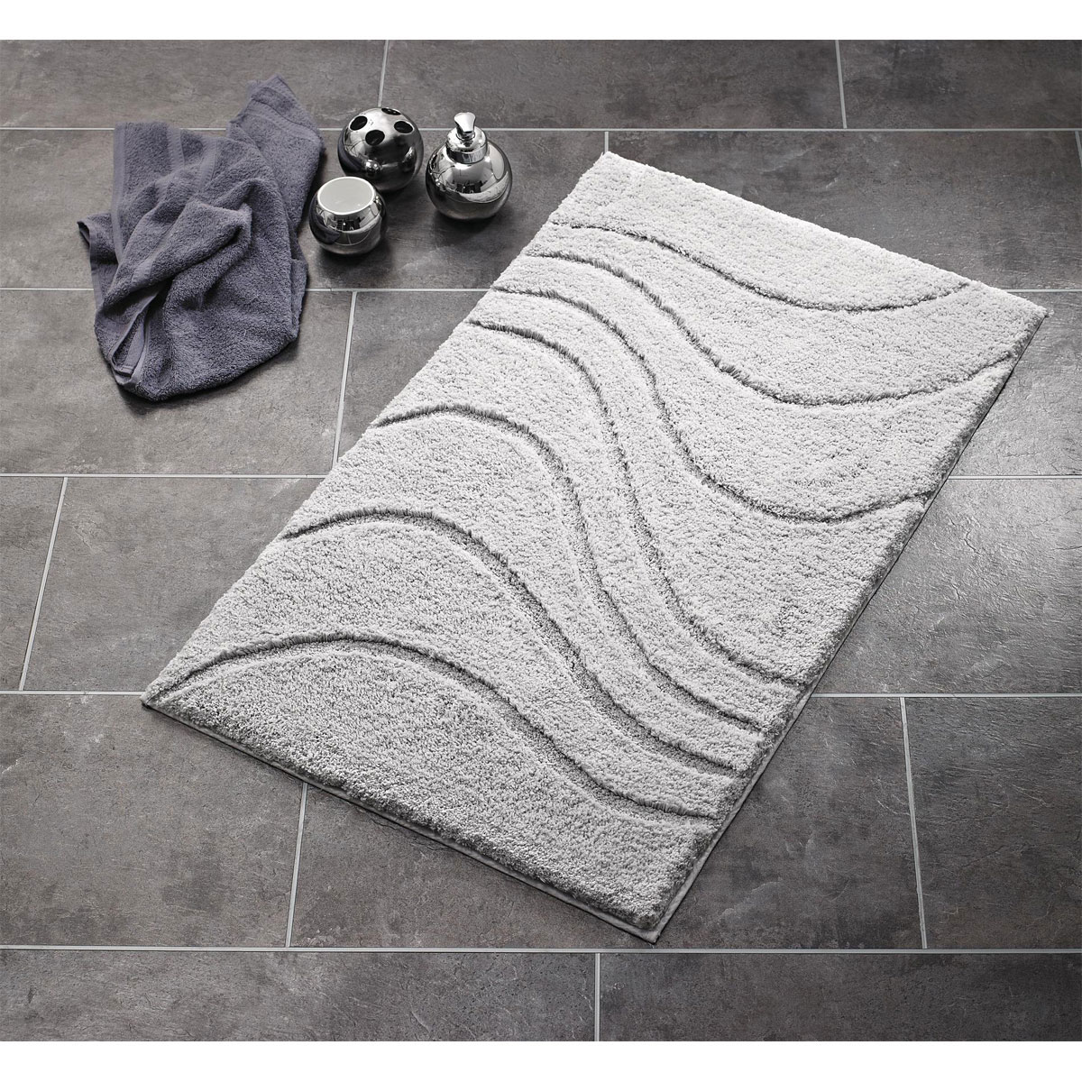 Ridder  Teppich La Ola 60 x 90 cm weinrot Polyester Bild 2