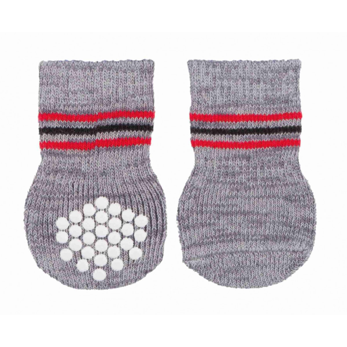 Trixie Anti-Rutsch Hundesocken grau XL 2St.