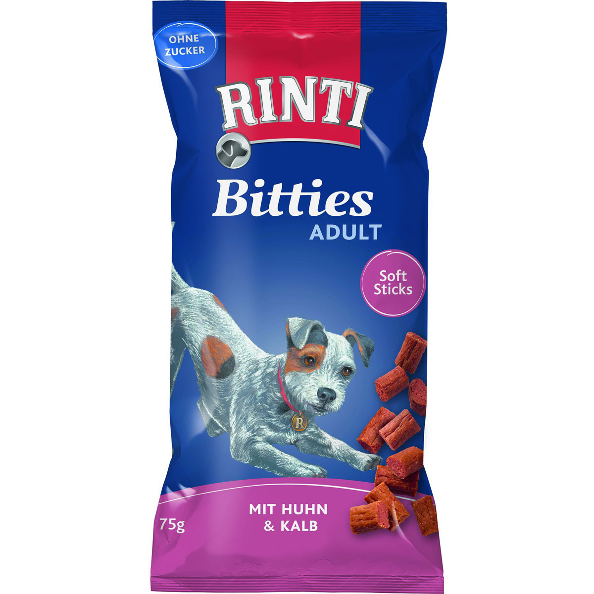 Rinti  Snack Bitties Huhn+Kalb 75g