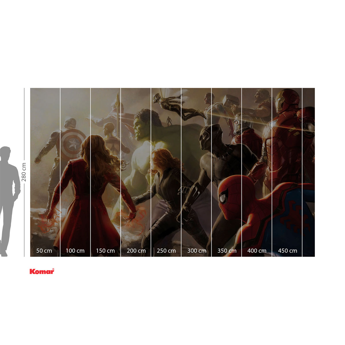 Komar  Vlies Fototapete Avengers Final Battle 500x280 cm Bild 3