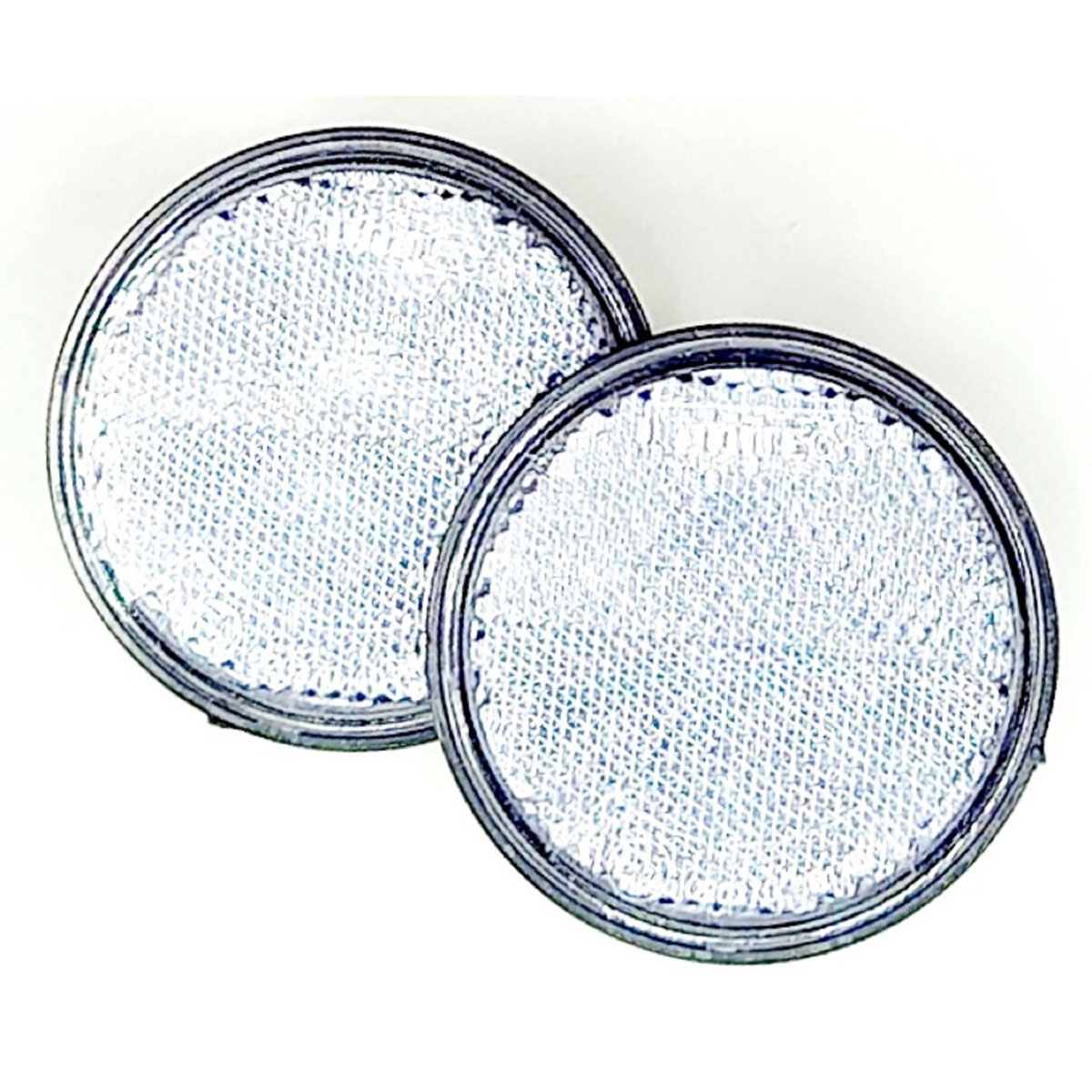 Unitec Anhänger-Frontreflektor weiß 6 x 6 cm 2 Stk.