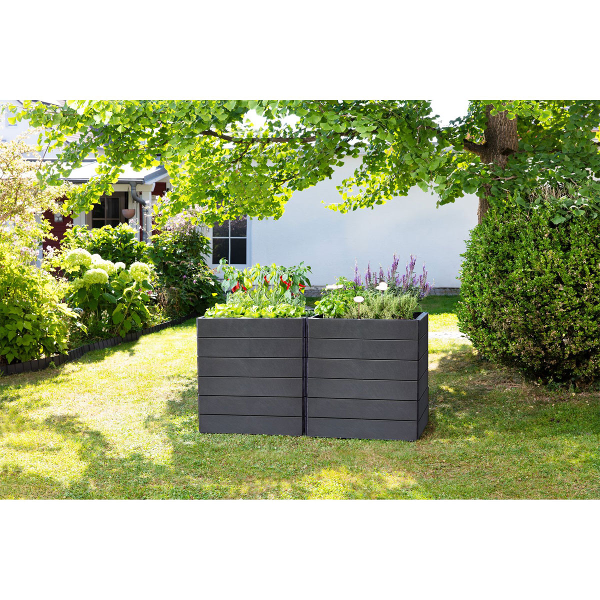 Garantia Hochbeet-System Ergo Quadro Größe L grau Bild 8