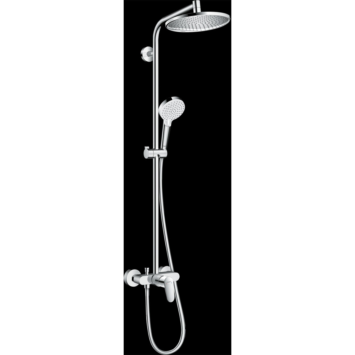 Hansgrohe  Duschsystem 240 Crometta S 1 Strahlart mit Einhebelmischer Chrom