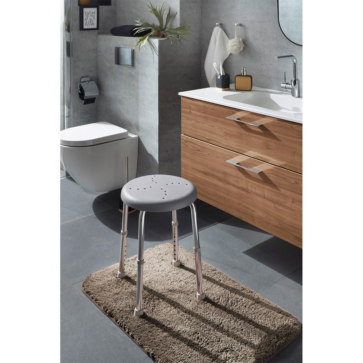 Ridder  Bad-Hocker höhenverstellbar Go grau Bild 6