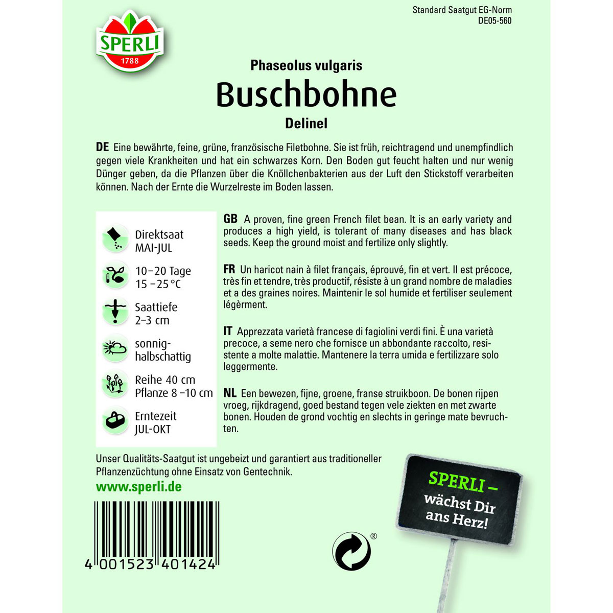 Buschbohne Delinel Bild 2