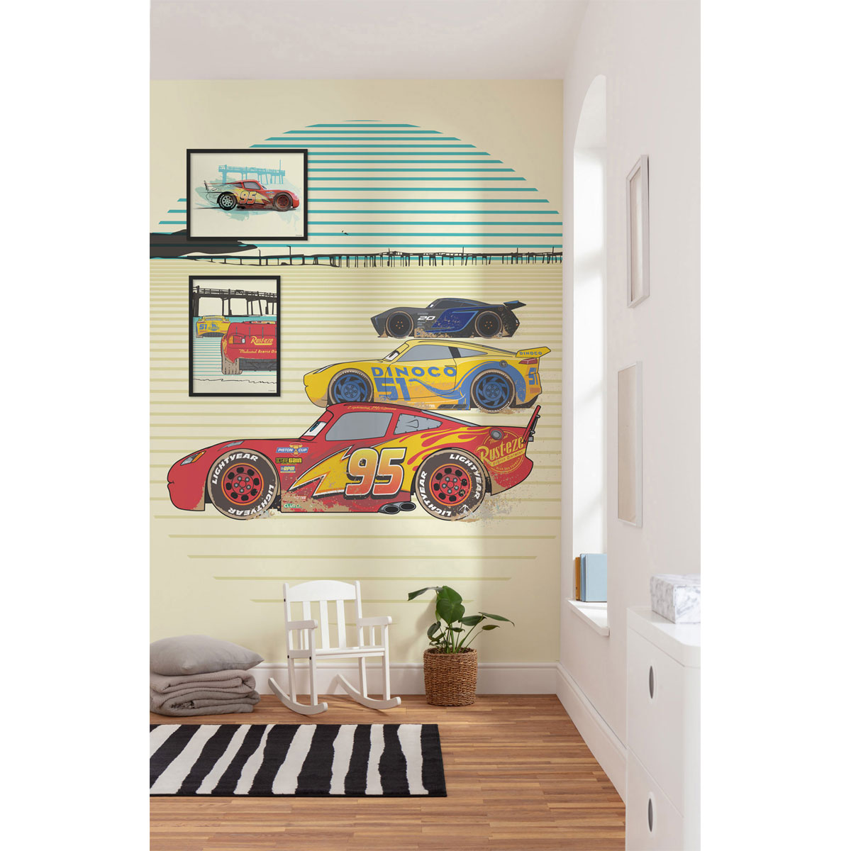 Komar  Vlies Fototapete Cars Stream Lines 200x280 cm Bild 1