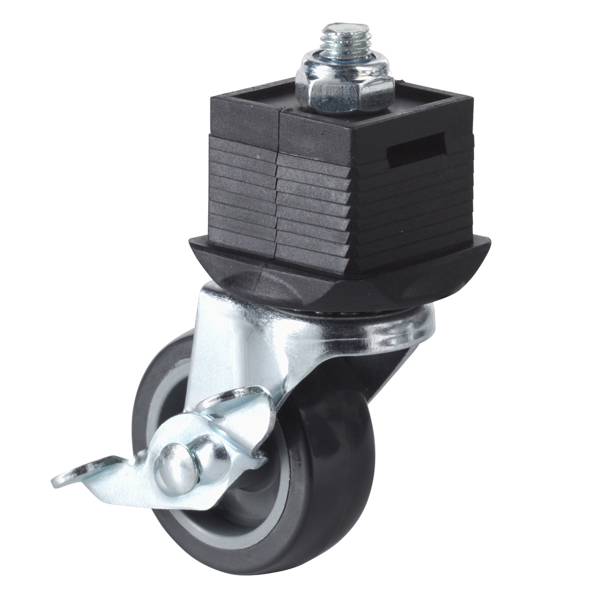 Wolfcraft Lenkrolle WSS mit Bremse schwarz Bild 1