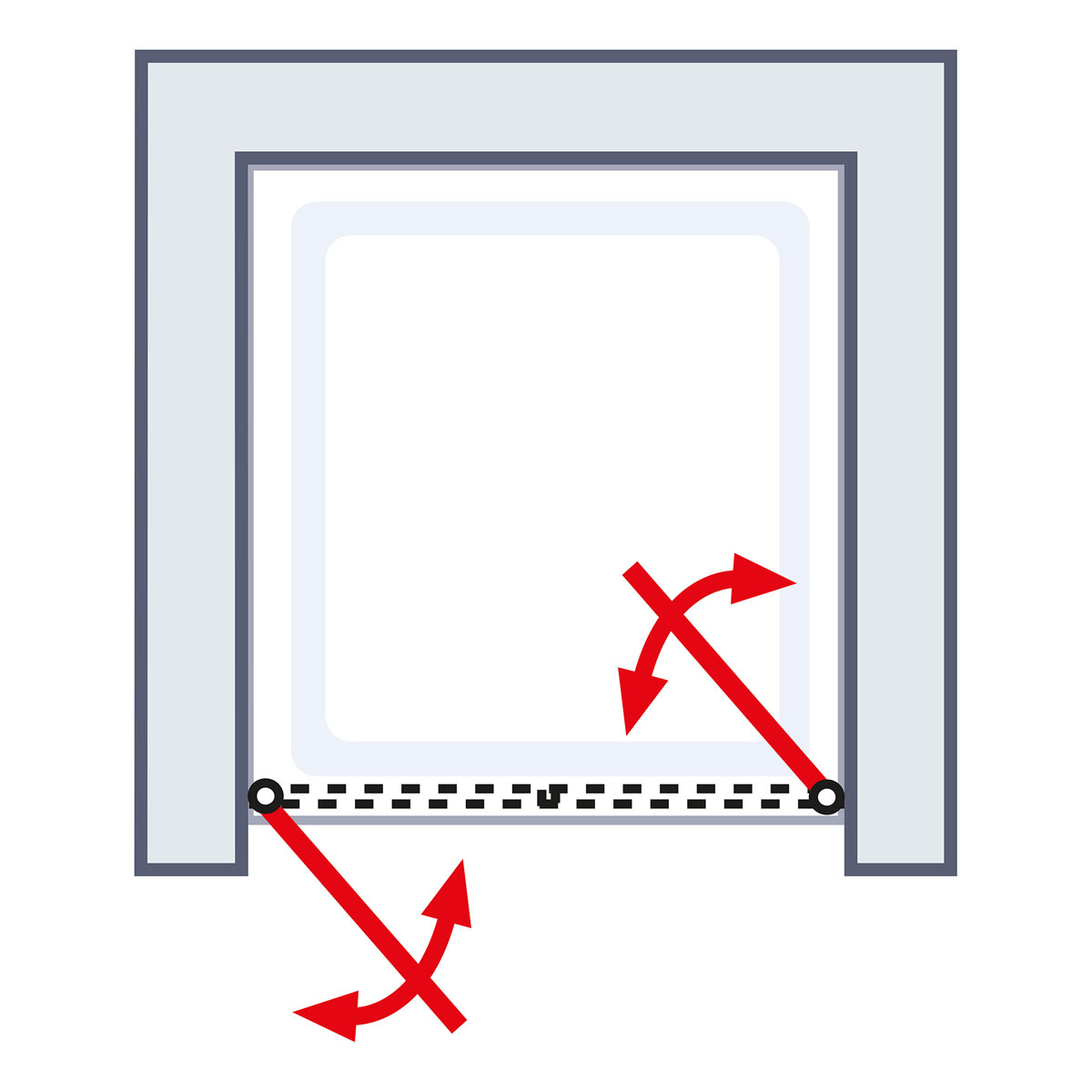 Schulte Pendeltür ExpressPlus Alexa Style 2.0 Nische 192 x 80 cm Bild 5