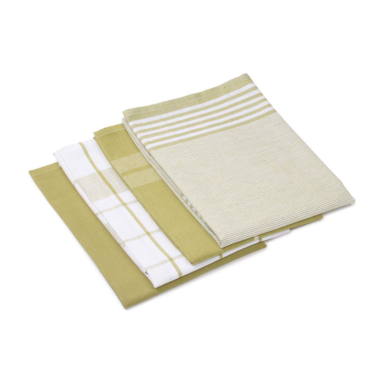 Gözze Geschirrtücher 100% Baumwolle 4er Pack 50x70cm lindgrün Bild 3