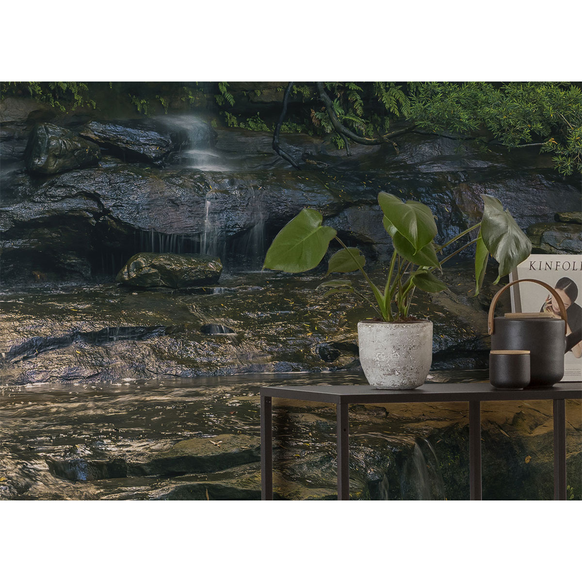 Komar  Vlies Fototapete Golden Falls 450x280 cm Bild 6