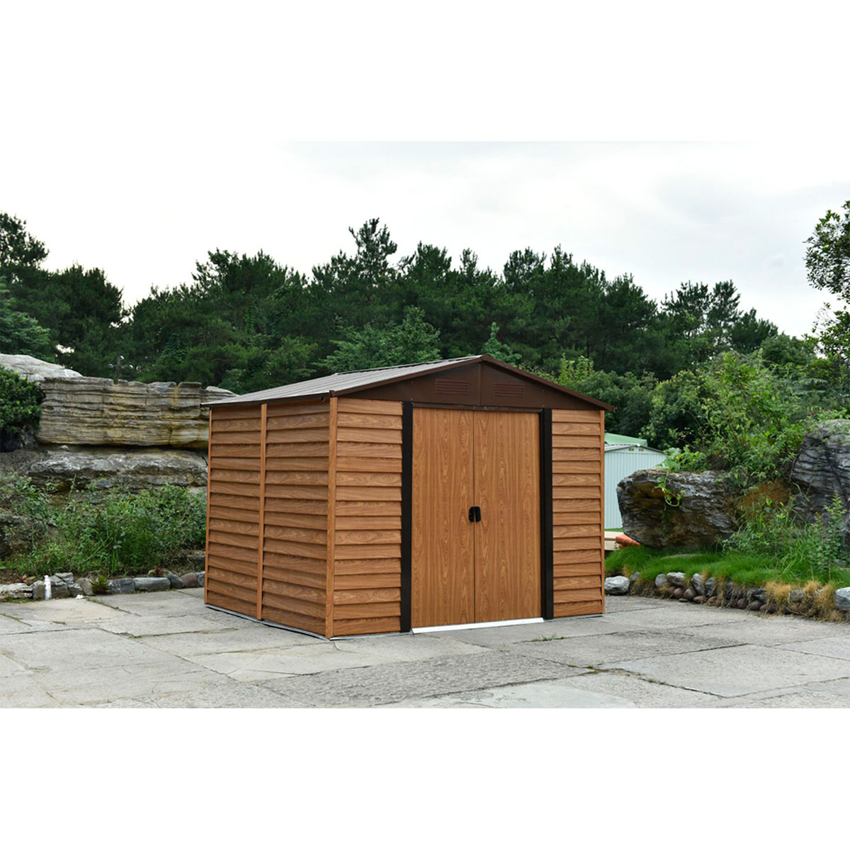 Pergart Gerätehaus Frankfurt II 10,9m² holzoptik Bild 5