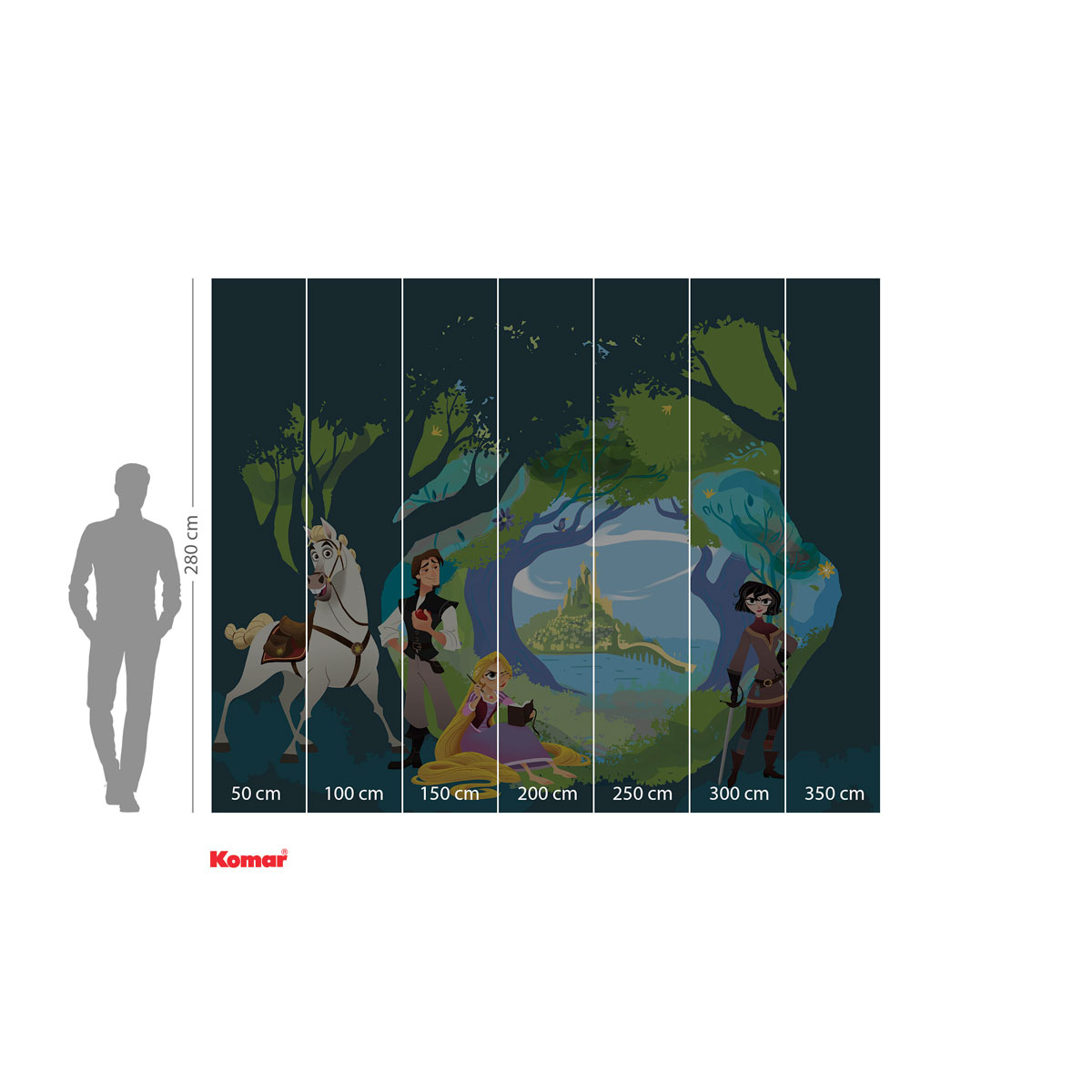 Komar  Vlies Fototapete Tangled 350x280 cm Bild 3