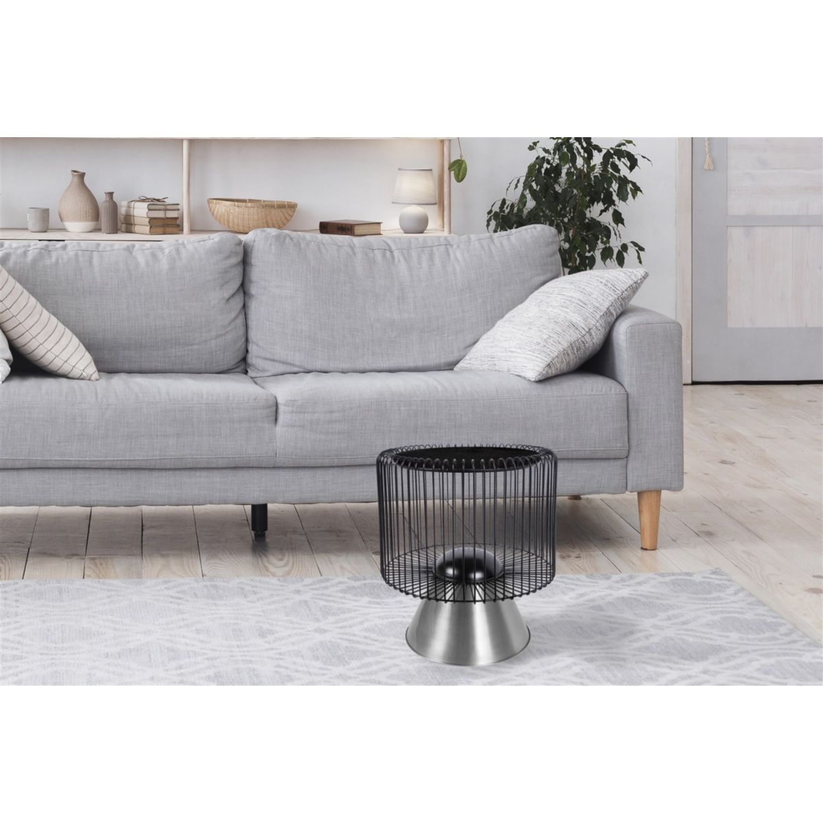 Beistelltisch Malibu 125 schwarz silber Bild 2