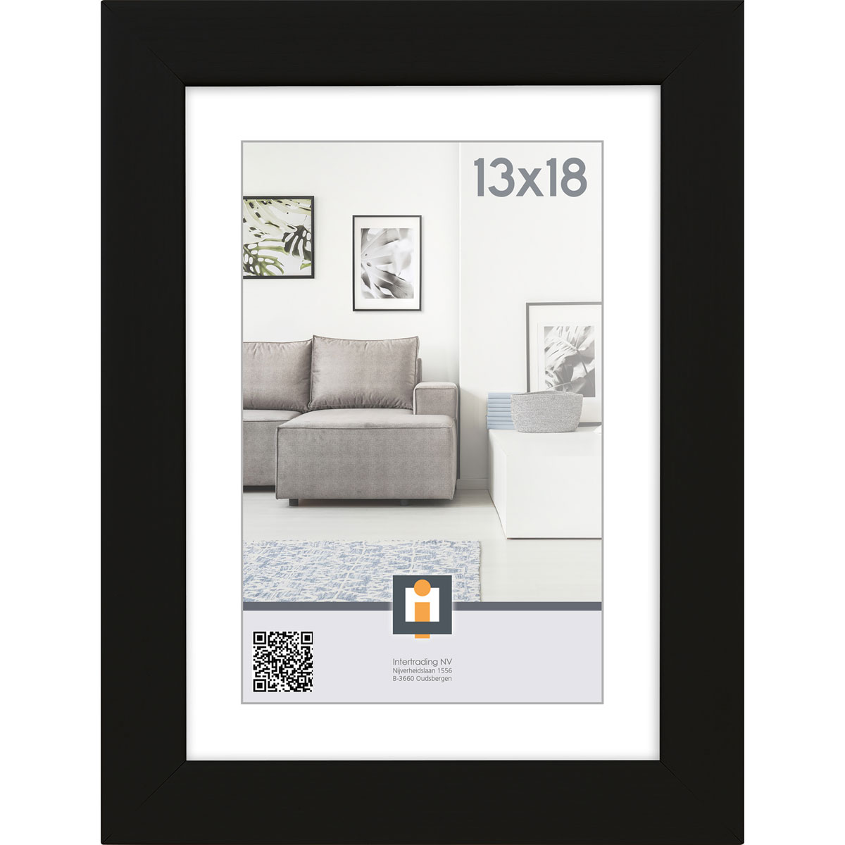 Bilderrahmen Livorno 13x18 cm schwarz Bild 1