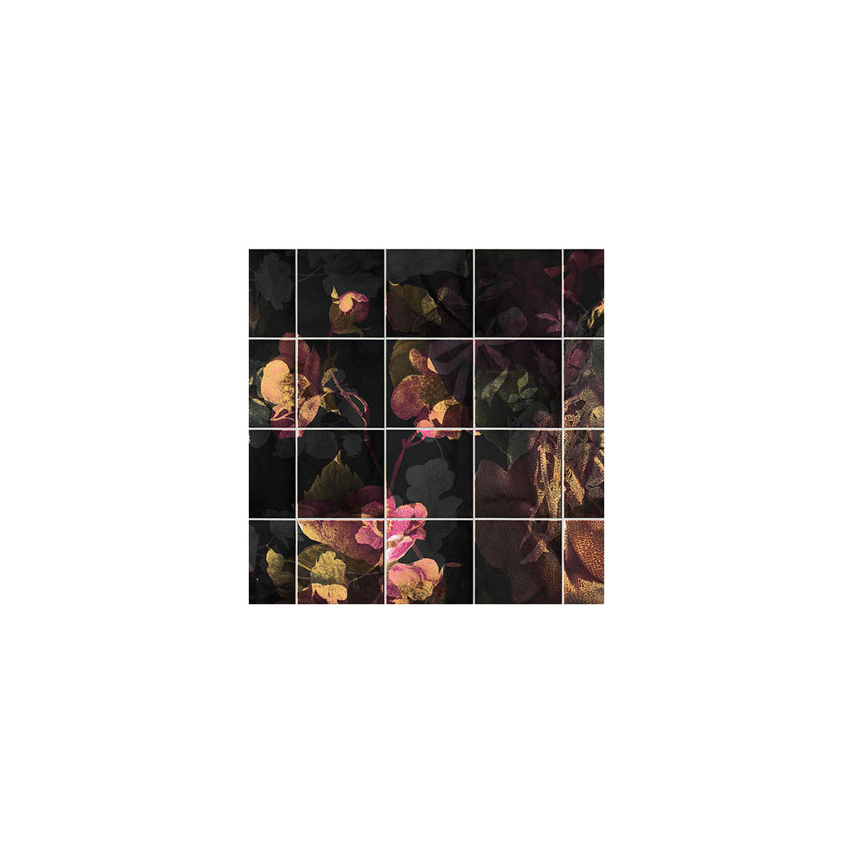 Komar  Vlies Fototapete Tiles Flowers 400x280 cm Bild 8