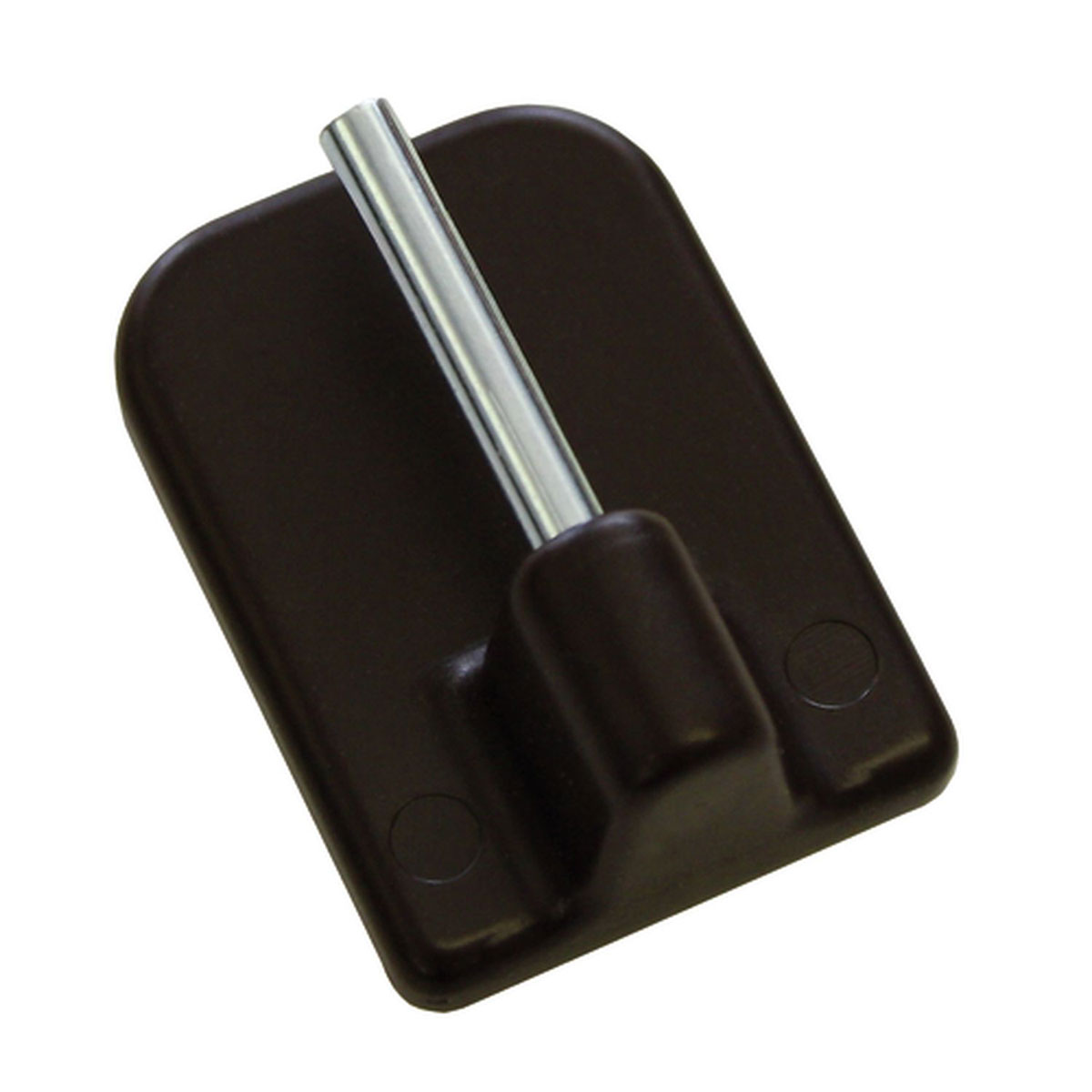 Gardinia Klebehaken für Vitragestange Höhe 11 mm braun