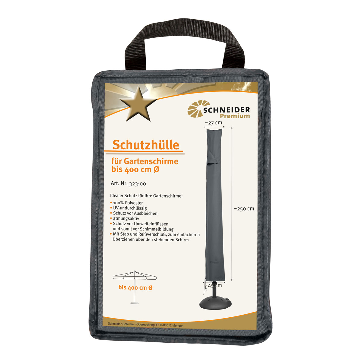 Schneider Schirme Premium-Schutzhülle bis Durchmesser 400 cm Bild 3