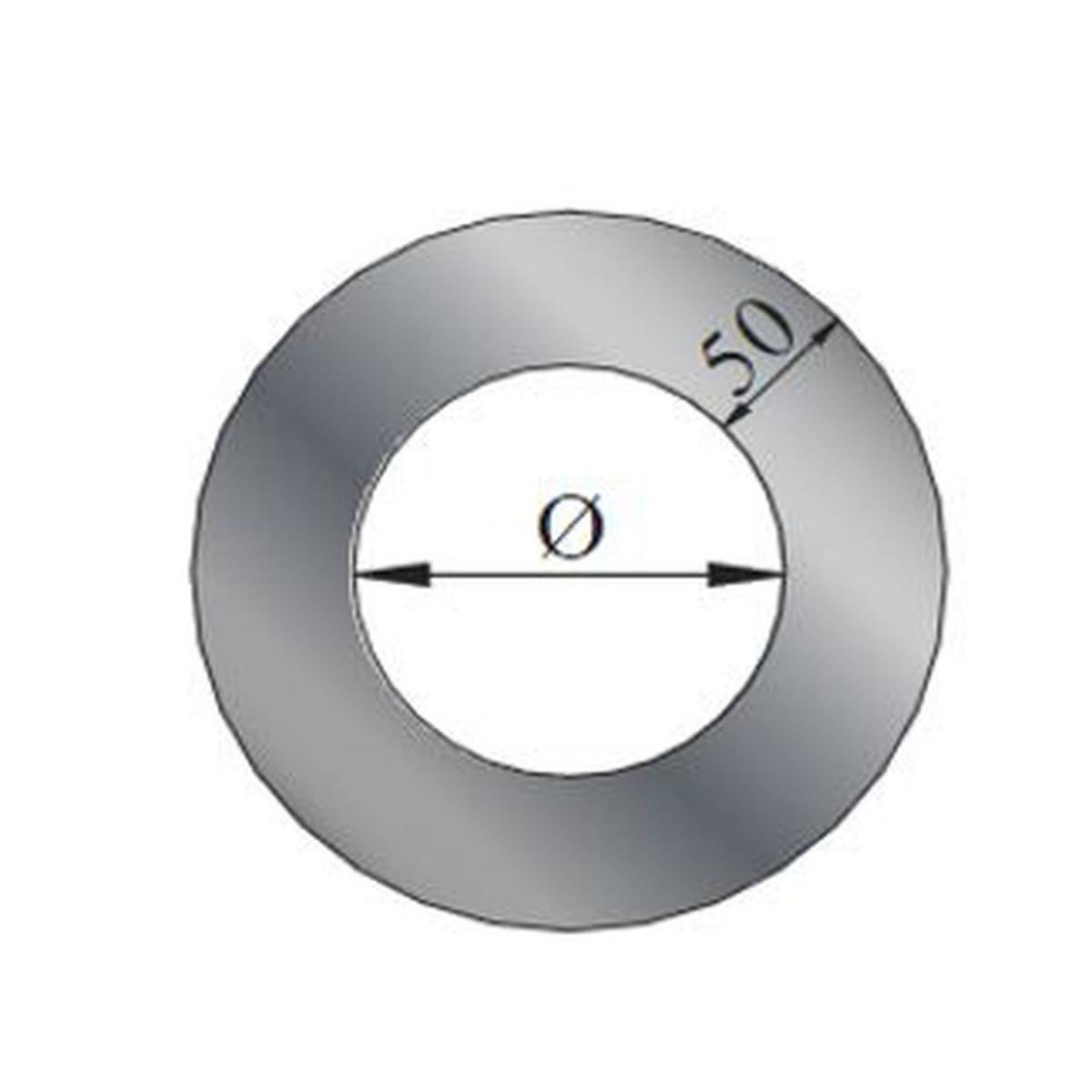 MyFireTool  Rosette grau 5 cm 155 mm