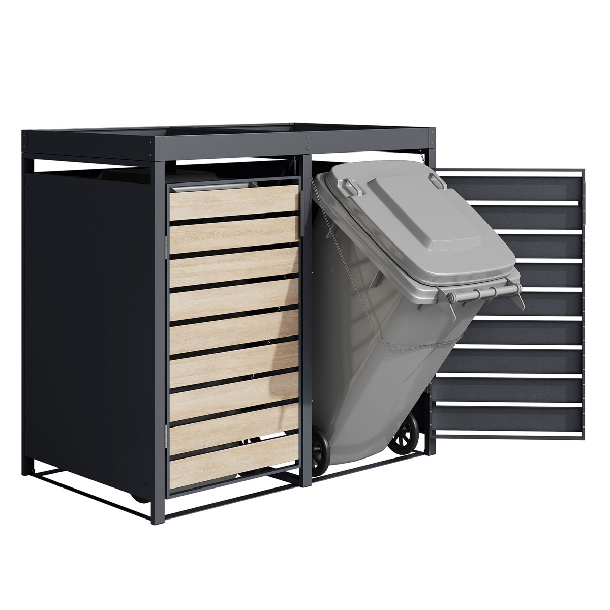 Durabil Mülltonnenbox Style für 2 x 240 L Bild 3