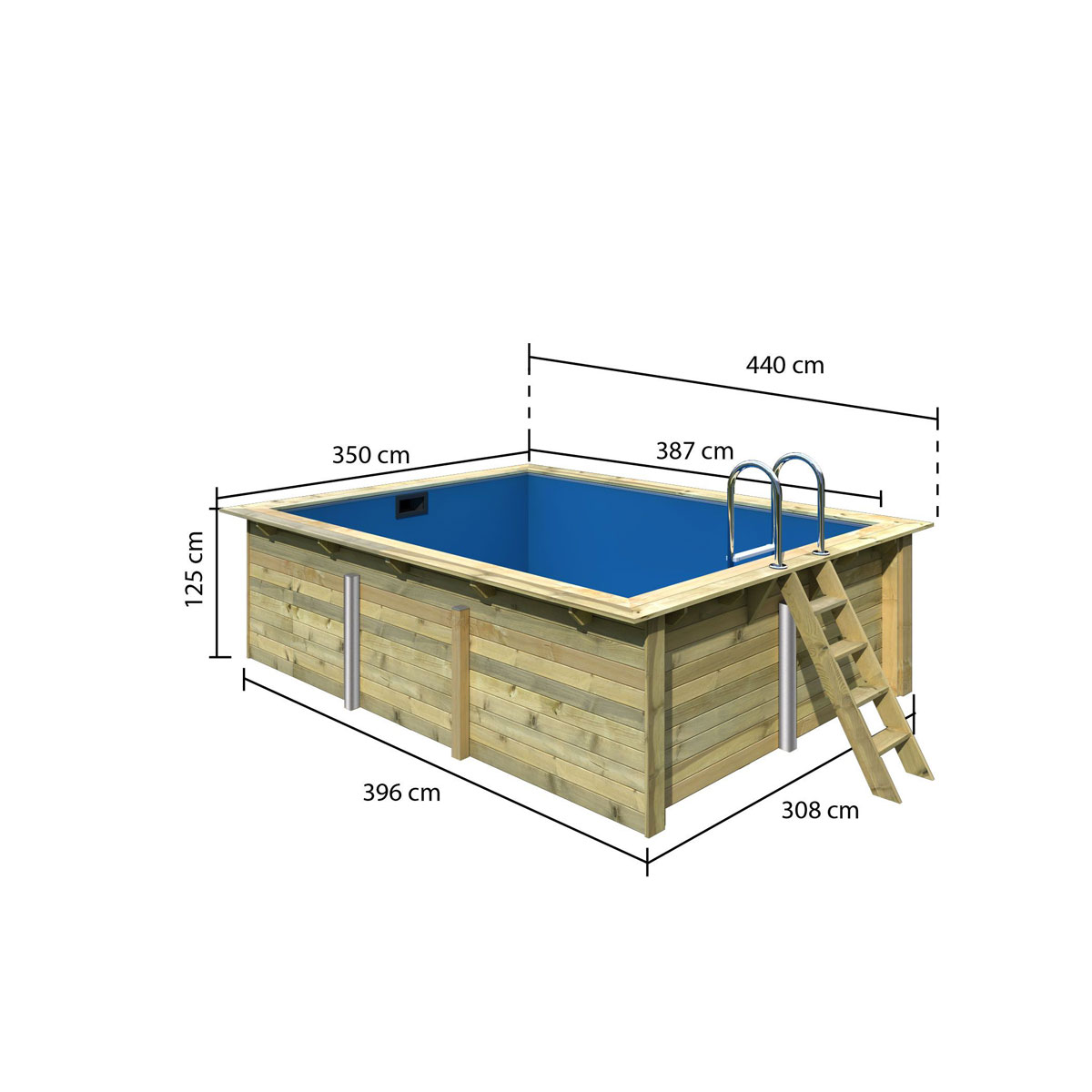 Karibu Pool Größe 2 44 mm Bild 2