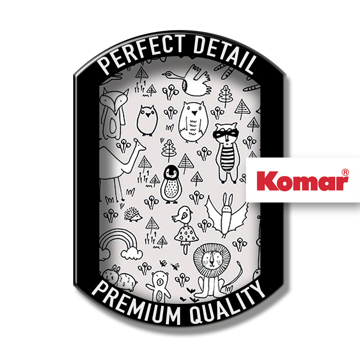 Komar  Vlies Fototapete Scribble Park Panel 100x250 cm Bild 5