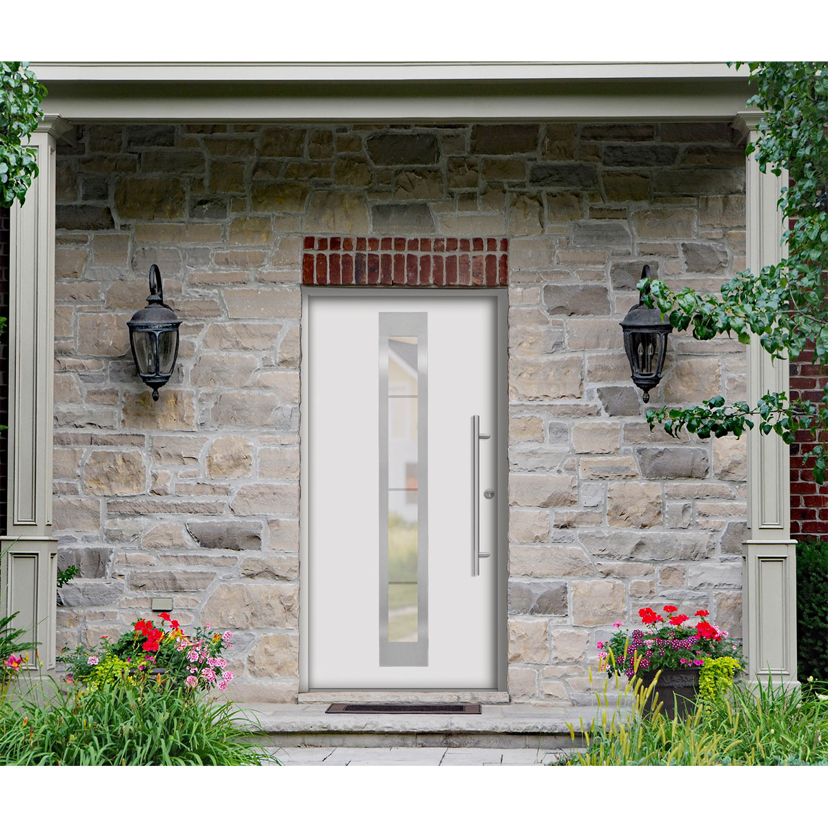 SplenDoor  Premium-Haustür Passivedoor Malmo energiesparend weiss 100 x 210 cm rechts Bild 2
