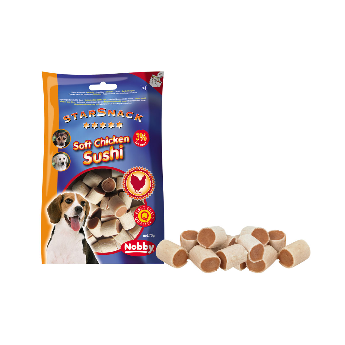 Leckerlie StarSnack Soft Chicken Sushi 70 g