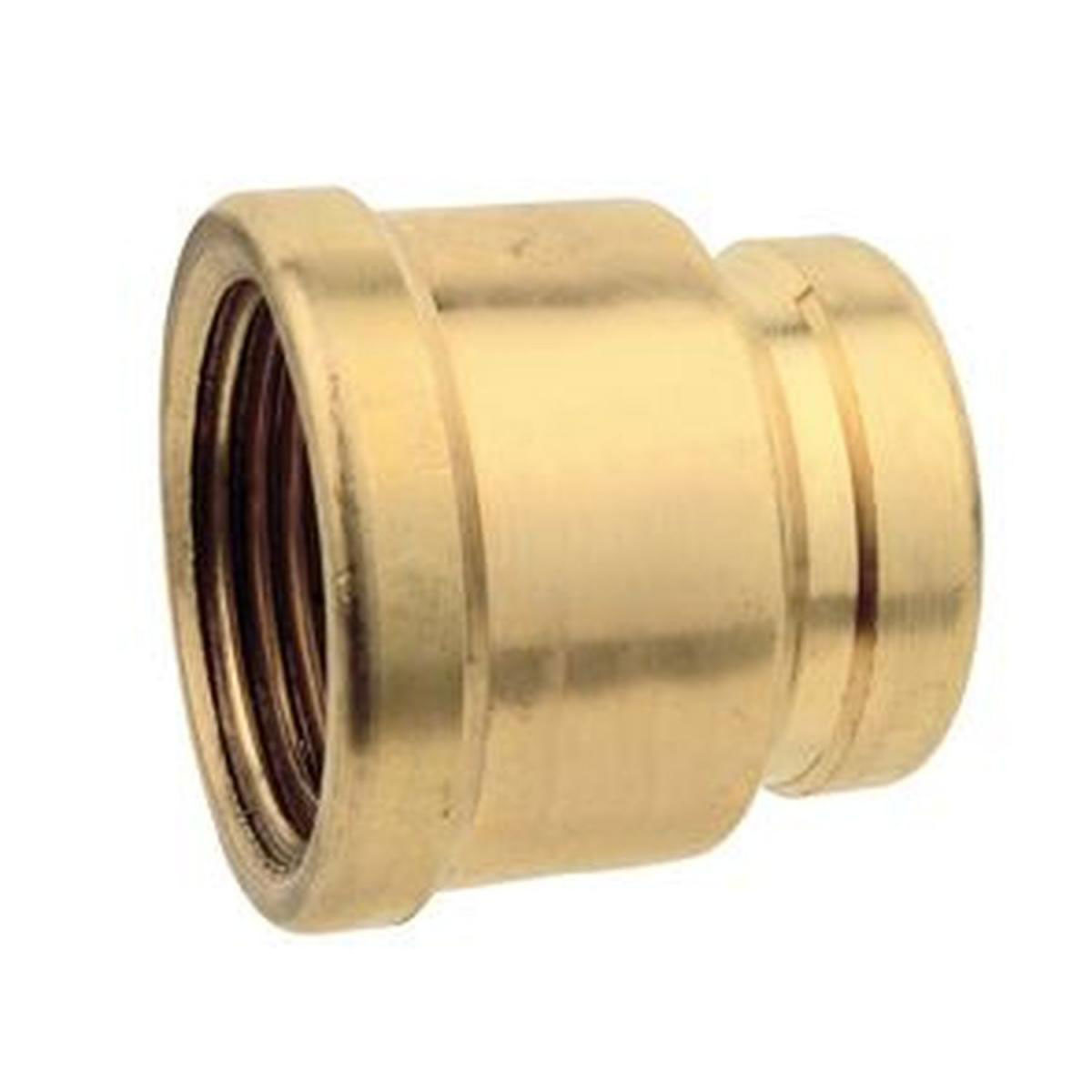 Kirchhoff Reduziermuffe 1" IG x ¾ IG Messing blank