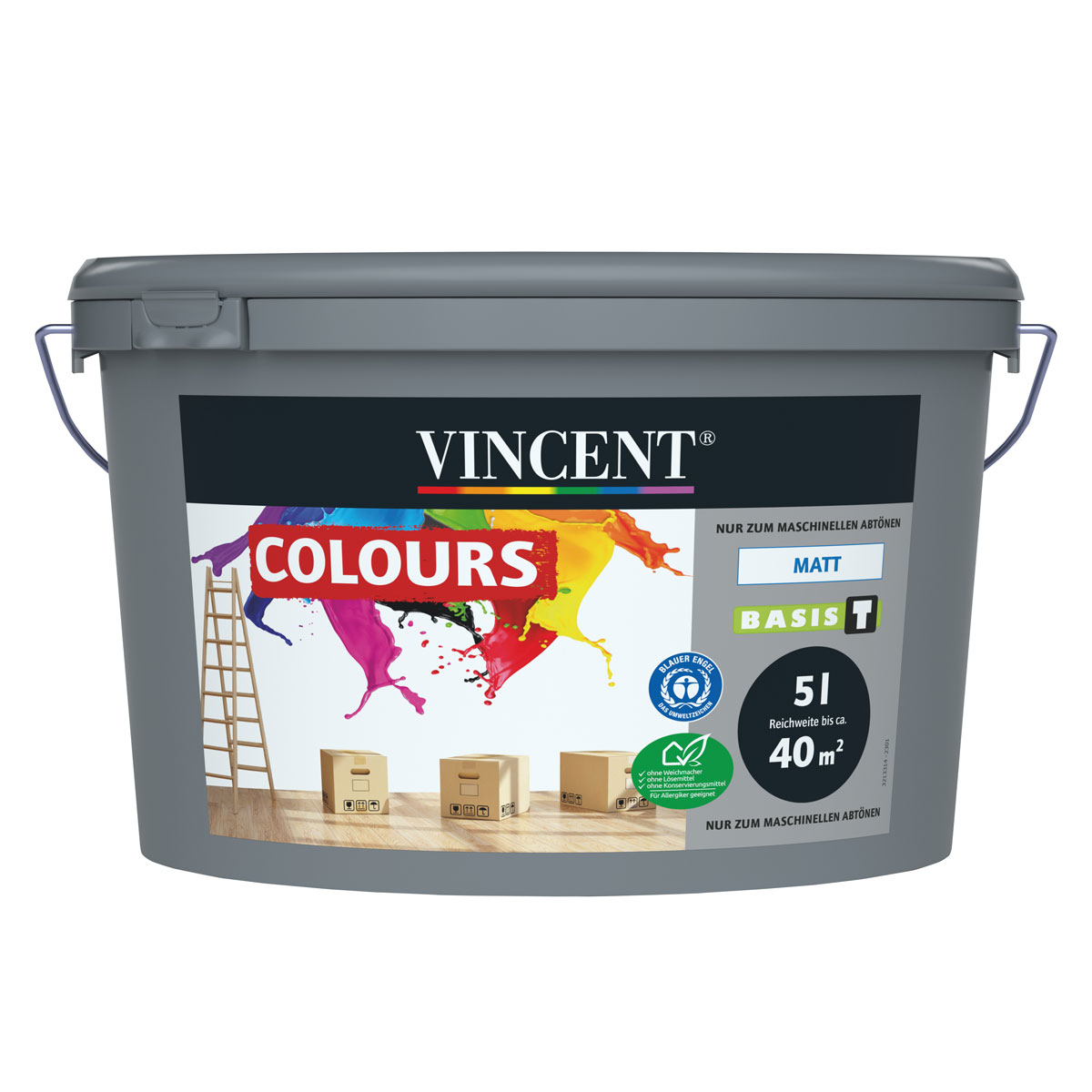 Vincent  Wandfarbe Colours Mix It matt 5 L Bild 1