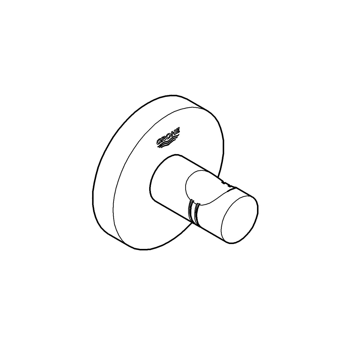 Grohe Bademantelhaken Essentials silber 4,5x Durchmesser 5,4 cm Bild 5