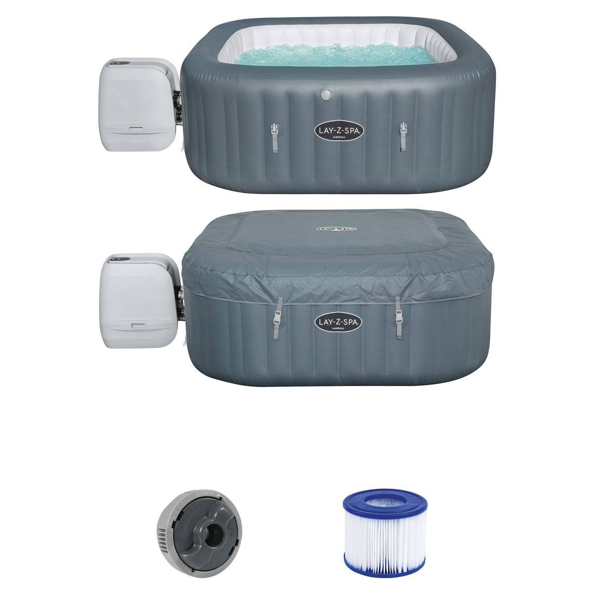 Bestway Whirlpool LAY-Z-SPA Hawaii HydroJet Pro 180 x 180 x 71 cm Bild 2