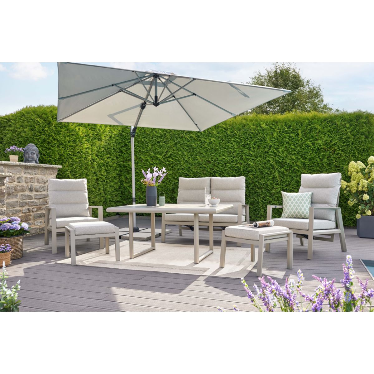 Haveson Lounge-Set Lanzarote 4-teilig