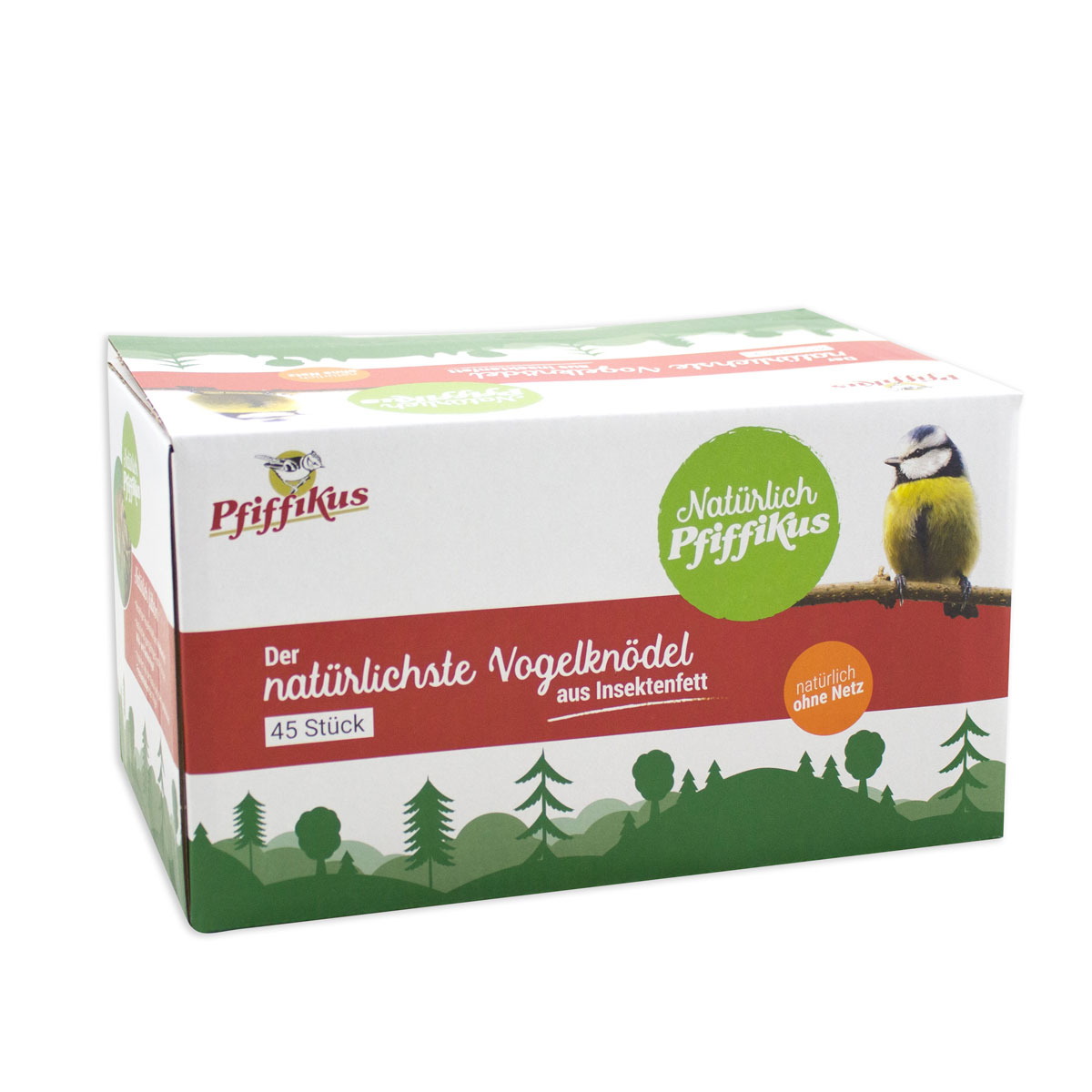 Pfiffikus  Natürlich Insektenfett-Knödel 45er Box
