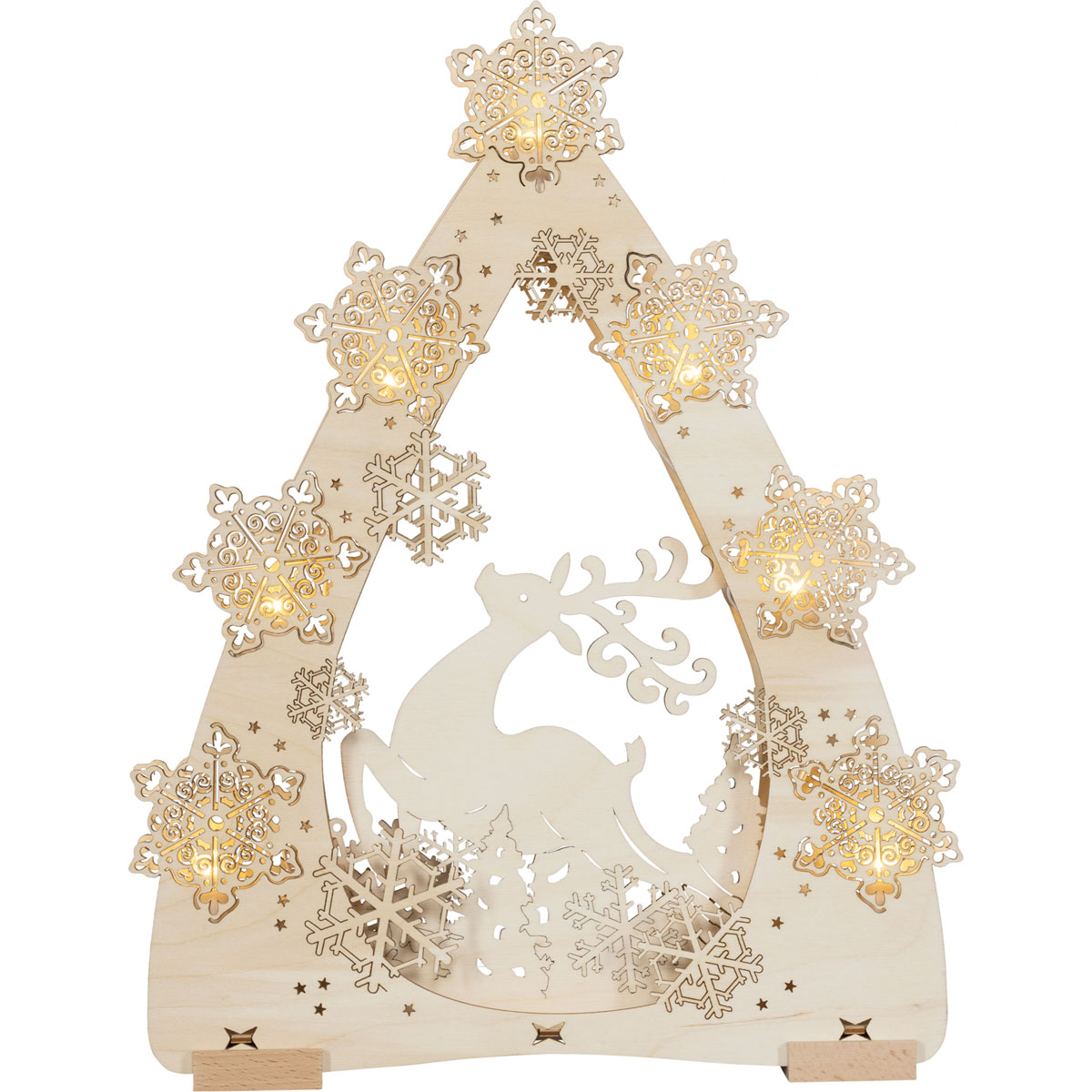 3D-Lichterspitze Winterzauber 31,5 x 41,5x