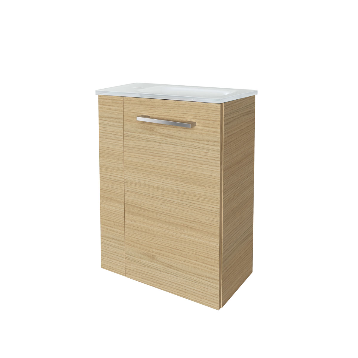 Fackelmann  Gäste-WC Waschtischunterschrank rechts SBC 440 x 600 x 243 mm Sandeiche Bild 4