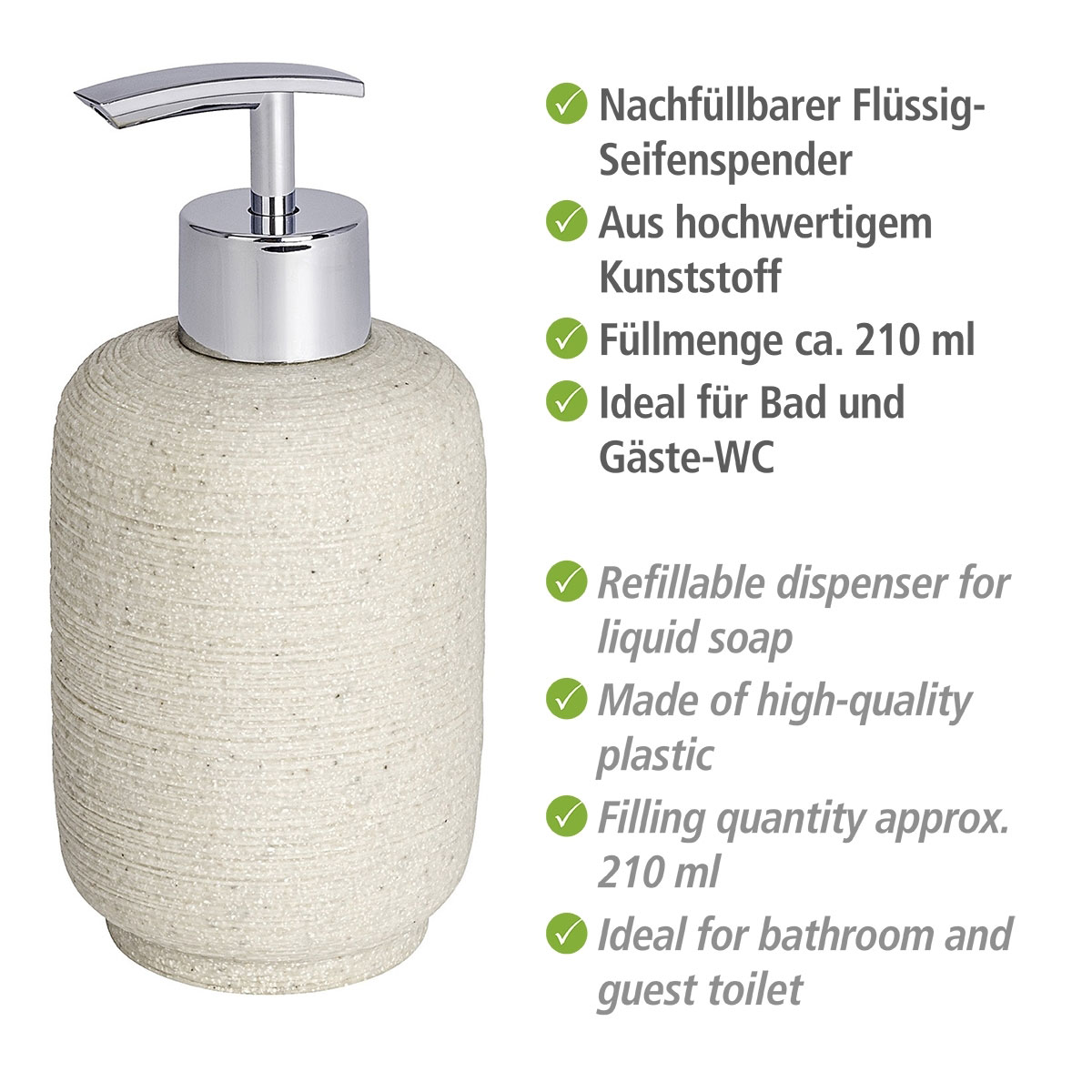 Wenko Seifenspender Goa Neo beige Bild 2