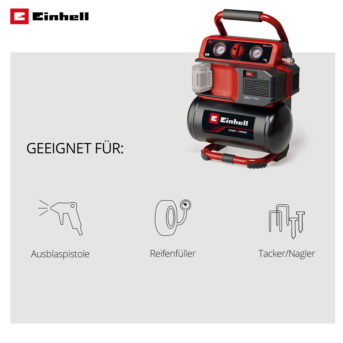 Einhell Akku-Kompressor TE-AC 18/75 Li OF-Solo Bild 5