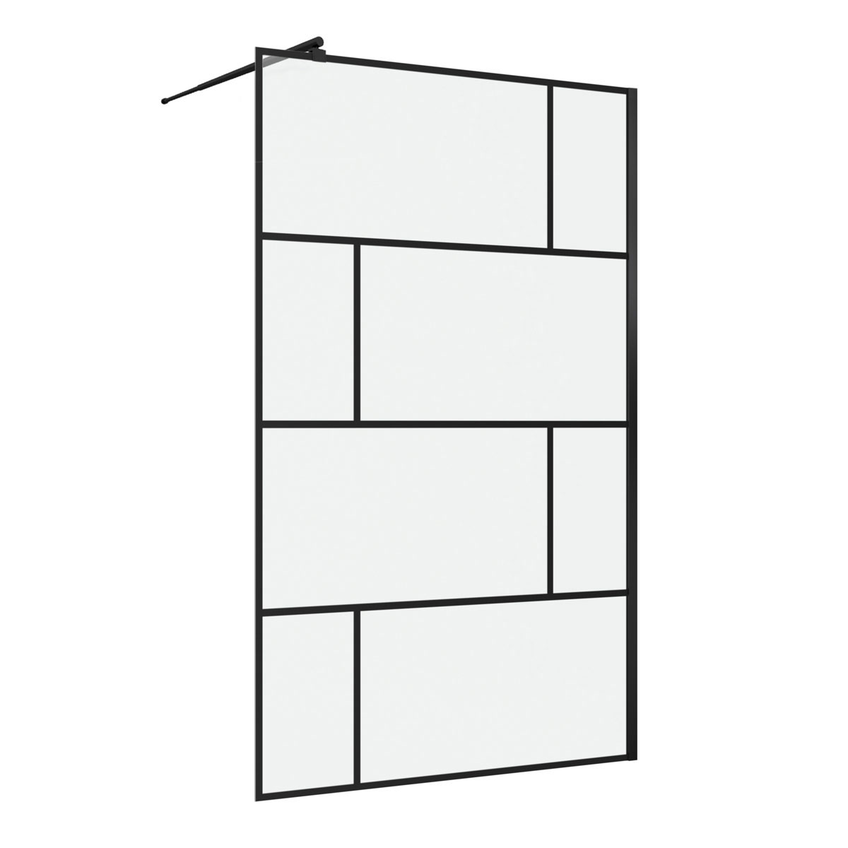 Aurlane Walk In Dusche Bricks schwarz 120 x 195 cm Bild 8