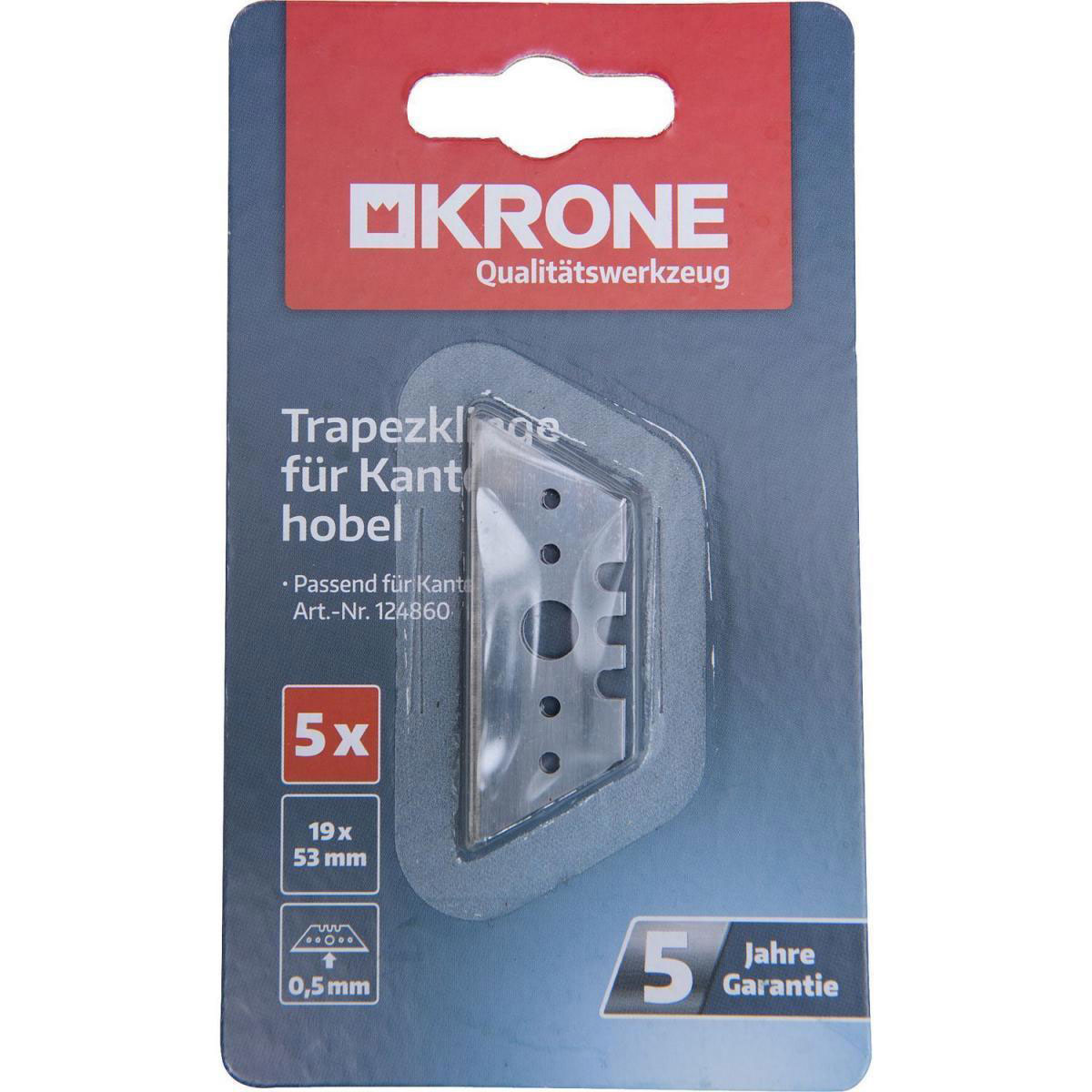 Krone Trapez-Klinge 53 x 19 x 0,5 mm 5 Stück