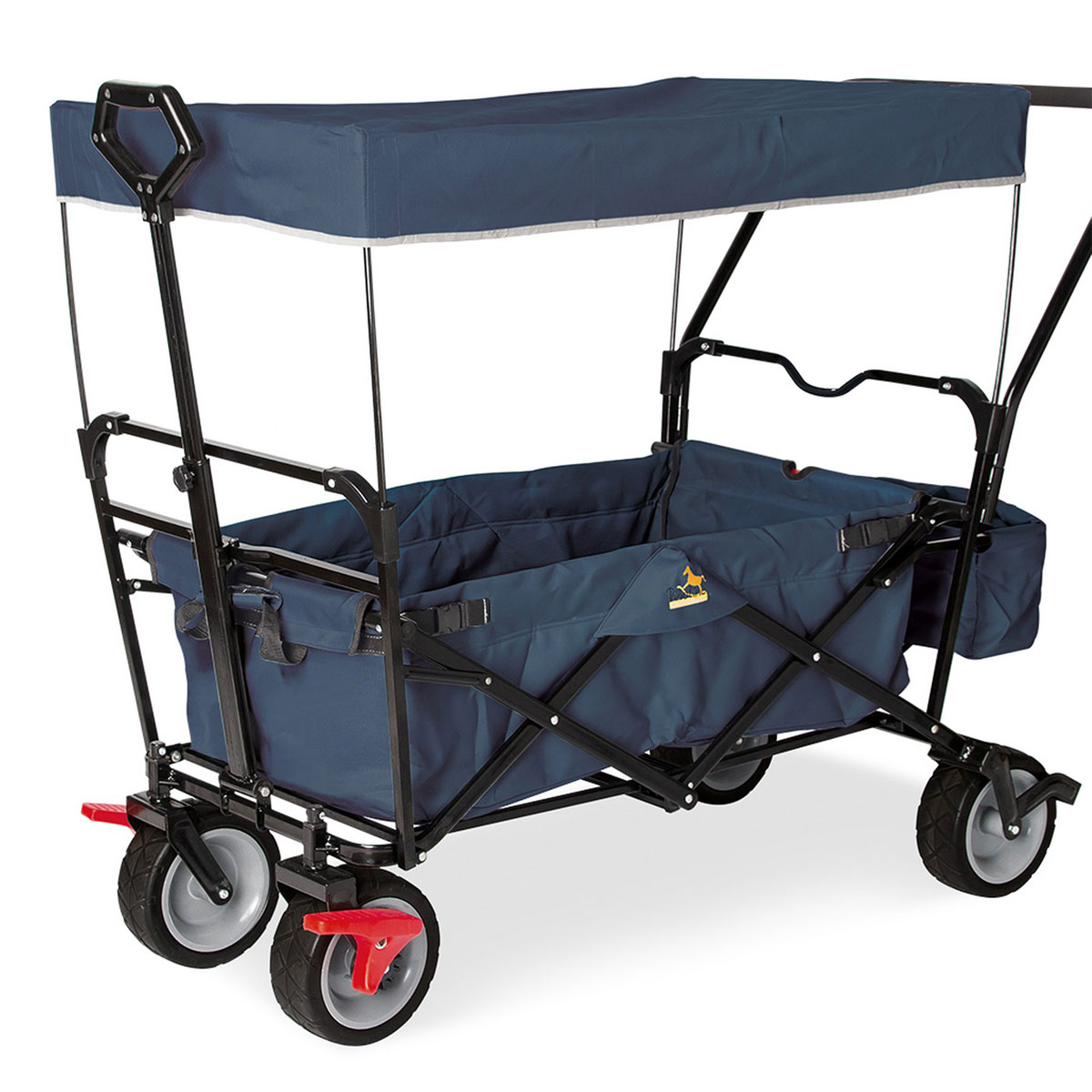 Pinolino Klappbollerwagen Paxi dlx Comfort mit Bremse, marineblau