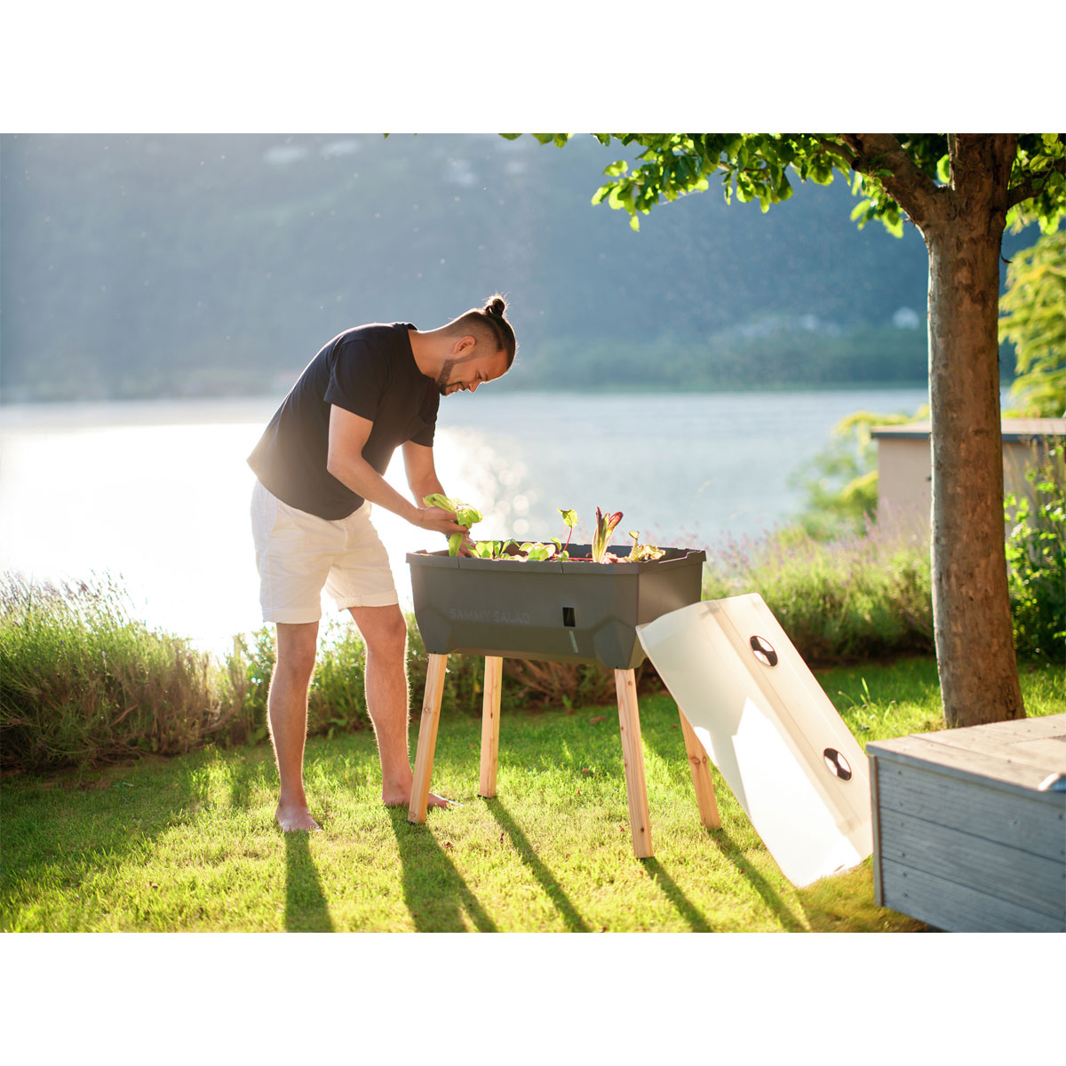 Hochbeet Sammy Salad mit Deckel anthrazit Bild 4