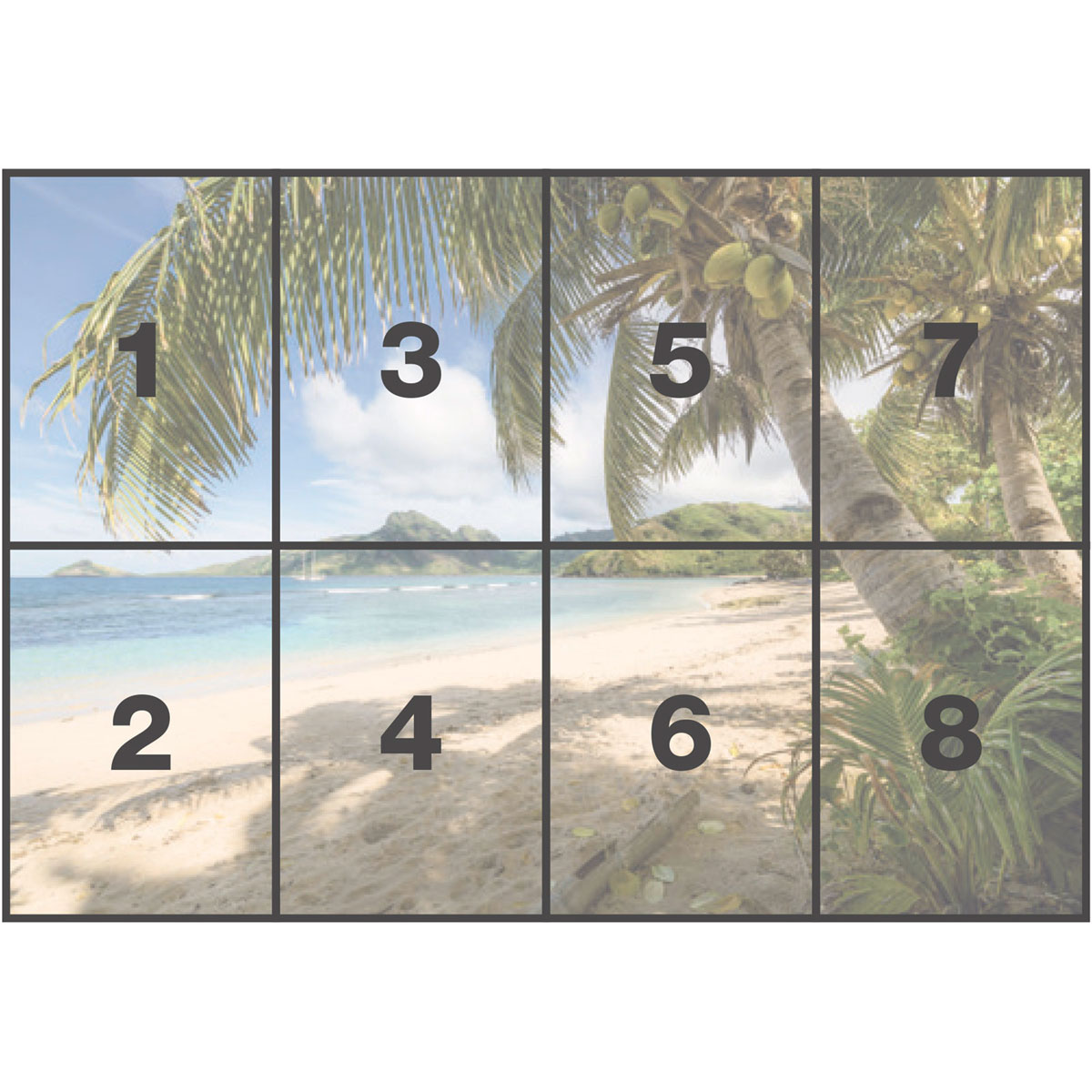 Komar  Papier Fototapete Castaway 368x254 cm Bild 3